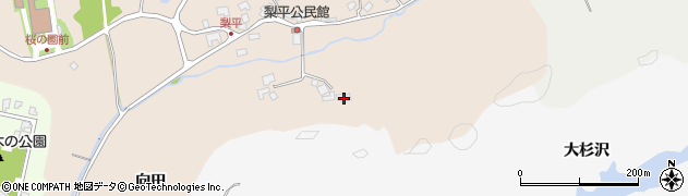 秋田県秋田市下北手梨平向田44周辺の地図
