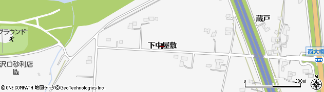 岩手県盛岡市上太田（下中屋敷）周辺の地図