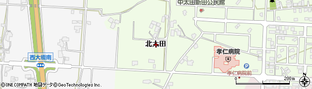 岩手県盛岡市中太田北太田周辺の地図