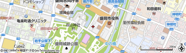 株式会社岩手日報社　総務局周辺の地図