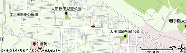 岩手県盛岡市中太田（新田）周辺の地図