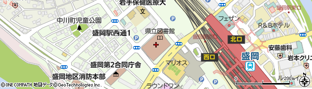 岩手県　男女共同参画センター周辺の地図