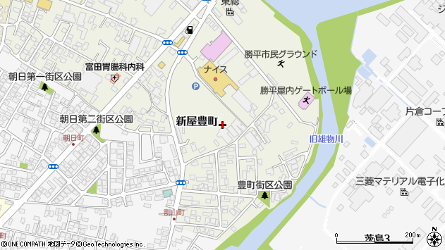 〒010-1612 秋田県秋田市新屋豊町の地図