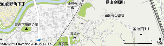 秋田県秋田市楢山金照町周辺の地図