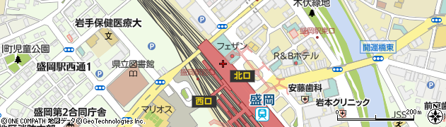 盛岡ターミナルビル株式会社周辺の地図