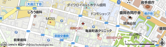 三寿司 本店周辺の地図