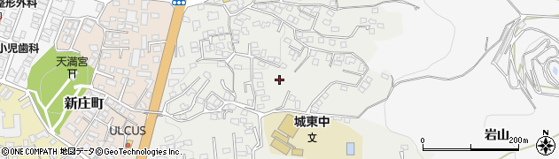 岩手県盛岡市東新庄周辺の地図