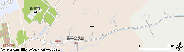 秋田県秋田市下北手梨平周辺の地図