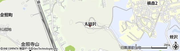 秋田県秋田市楢山（太田沢）周辺の地図
