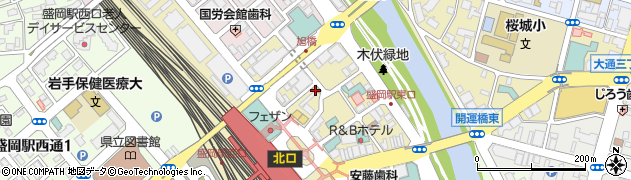 秋田美人周辺の地図
