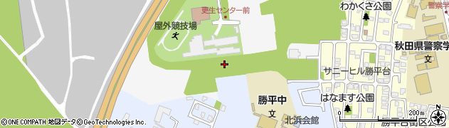 秋田県秋田市新屋下川原町周辺の地図