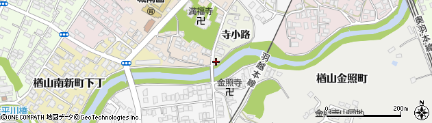 秋田県秋田市楢山寺小路46周辺の地図