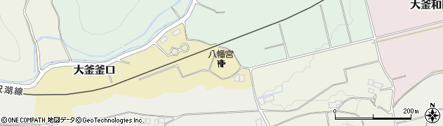 岩手県滝沢市大釜釜口32周辺の地図