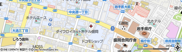 株式会社かんぽ生命保険盛岡支店周辺の地図
