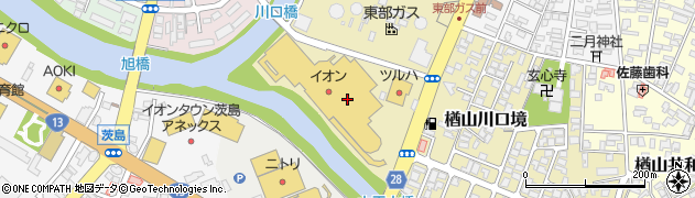 モスバーガー 秋田イオン中央店周辺の地図