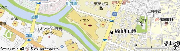 うさちゃんクリーニング　イオン秋田中央店周辺の地図