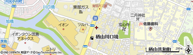 秋田名物 納豆ラーメン 喜楽周辺の地図