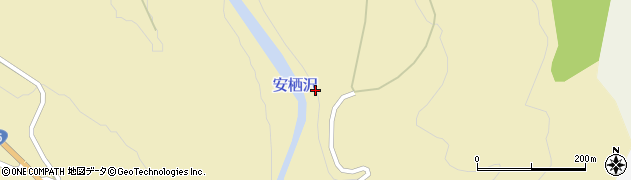 岩手県雫石町（岩手郡）橋場（安栖沢）周辺の地図