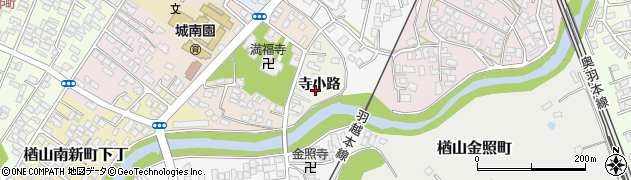 秋田県秋田市楢山寺小路60周辺の地図