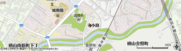 秋田県秋田市楢山寺小路59周辺の地図