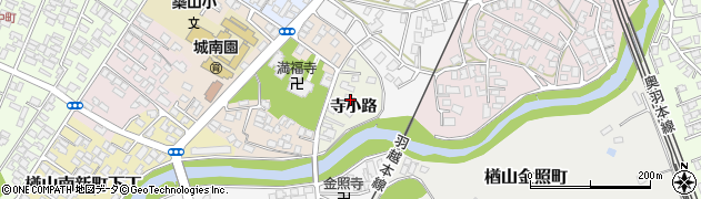 秋田県秋田市楢山寺小路周辺の地図