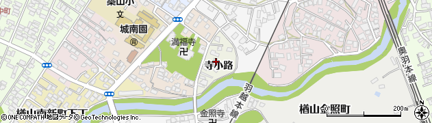秋田県秋田市楢山（寺小路）周辺の地図
