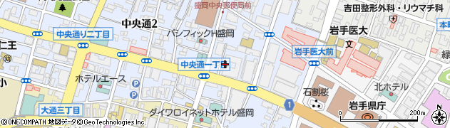 テルウェル東日本株式会社岩手支店周辺の地図