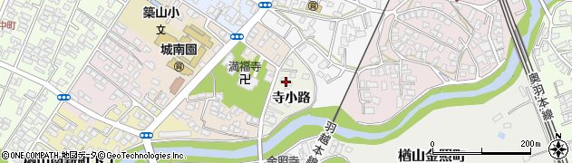 秋田県秋田市楢山寺小路66周辺の地図
