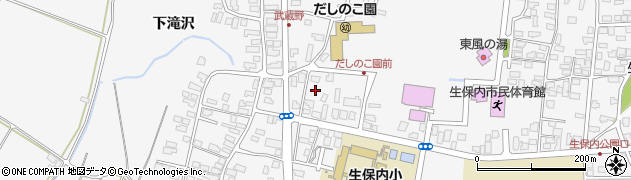秋田森林管理署生保内森林事務所周辺の地図