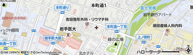 北日本銀行本町支店 ＡＴＭ周辺の地図