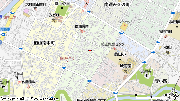 〒010-0023 秋田県秋田市楢山本町の地図