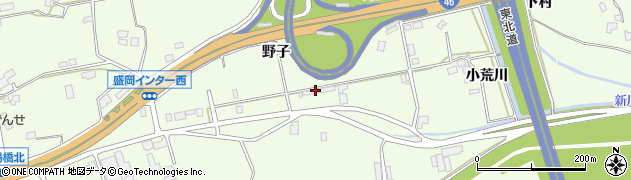 山中産業株式会社　盛岡営業所周辺の地図