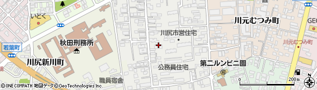 秋田県秋田市川尻上野町周辺の地図