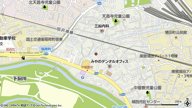 〒020-0141 岩手県盛岡市中屋敷町の地図