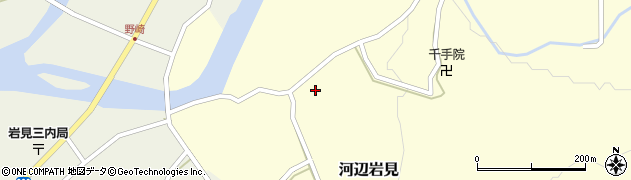 秋田県秋田市河辺岩見曲田72周辺の地図