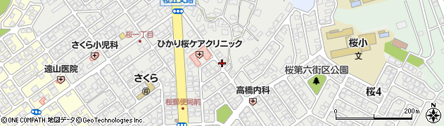 秋田県秋田市桜周辺の地図