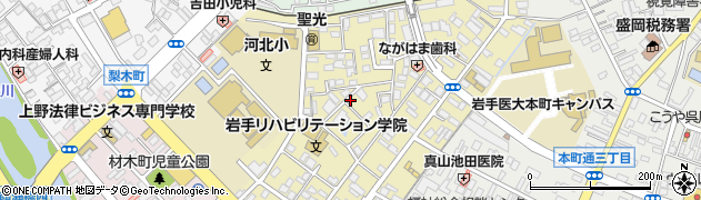 岩手県盛岡市長田町周辺の地図