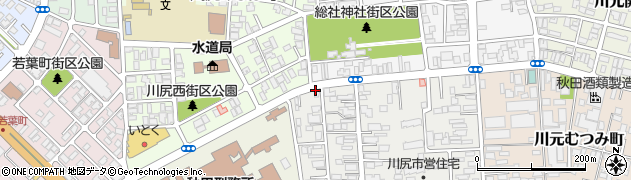 有限会社秋田グリーン染色工房周辺の地図