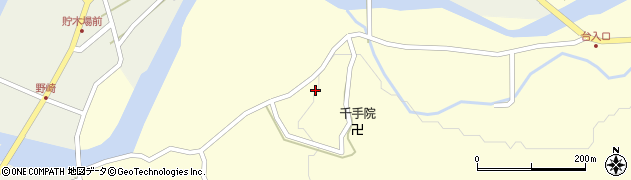 秋田県秋田市河辺岩見（鍛治屋敷）周辺の地図