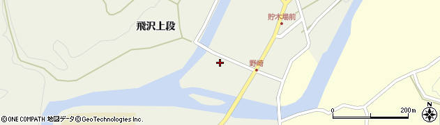 秋田県秋田市河辺三内飛沢下段周辺の地図