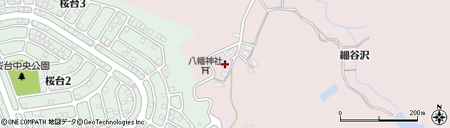 秋田県秋田市下北手柳館細谷沢86周辺の地図