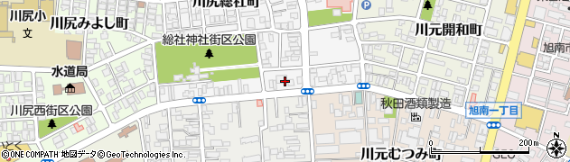 秋田県秋田市川尻総社町17周辺の地図