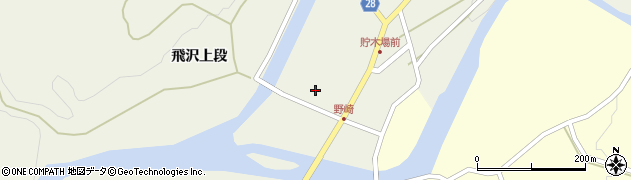 秋田県秋田市河辺三内飛沢下段9周辺の地図