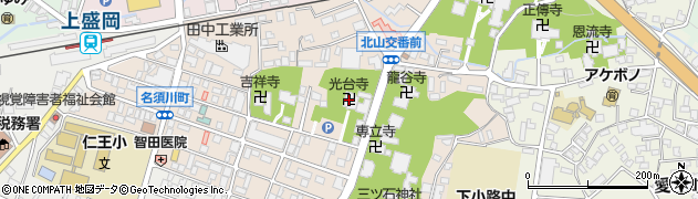 光台寺周辺の地図