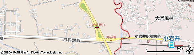 小岩井駅口周辺の地図