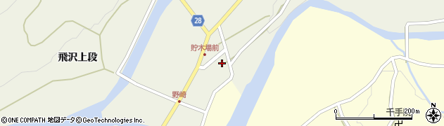 秋田県秋田市河辺三内（野崎）周辺の地図
