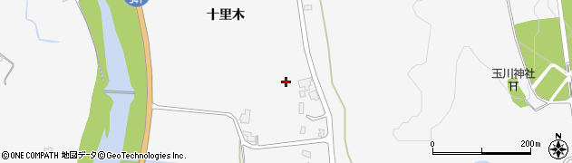 秋田県仙北市田沢湖生保内十里木周辺の地図