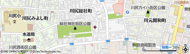 秋田県秋田市川尻総社町15周辺の地図