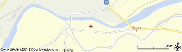 秋田県秋田市河辺岩見関口川原周辺の地図