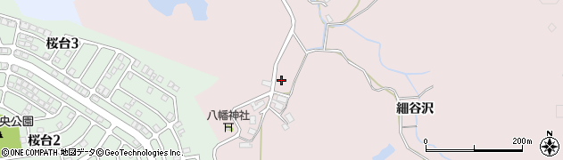 秋田県秋田市下北手柳館（細谷沢）周辺の地図